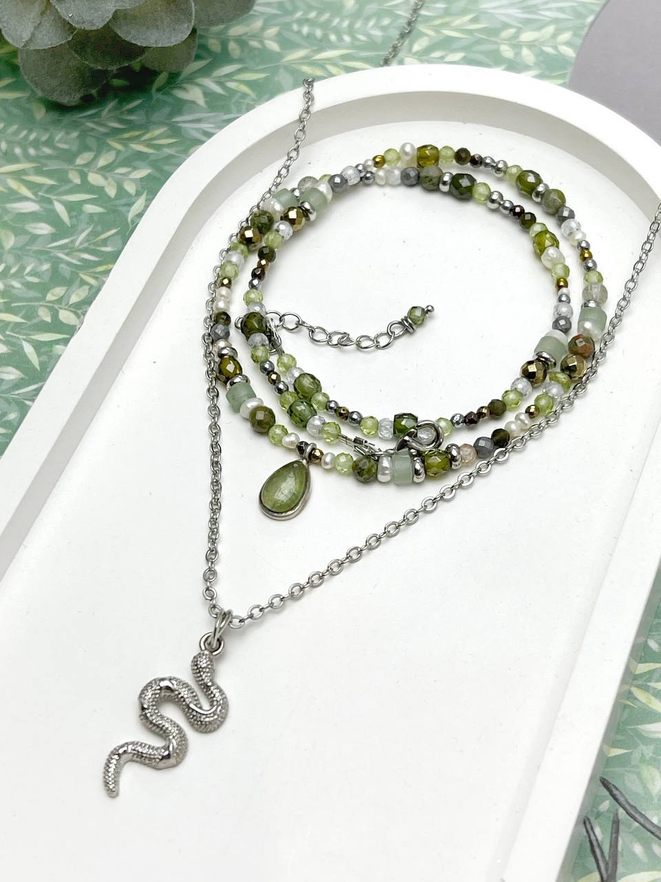 "Snake Choker and Pendant"